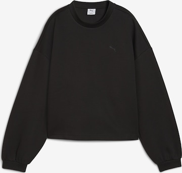 PUMA Sweatshirt 'Wardrobe Essentials' in Schwarz: Vorderseite
