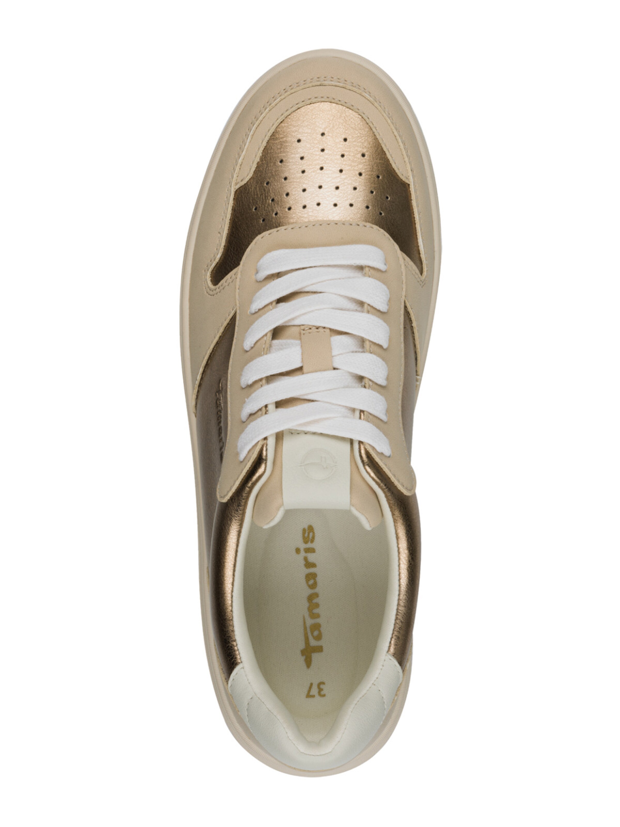Tamaris Σνίκερ χαμηλό σε χρυσό