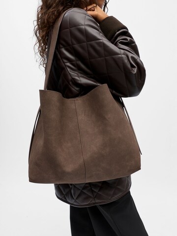 Borsa a spalla di OBJECT in marrone