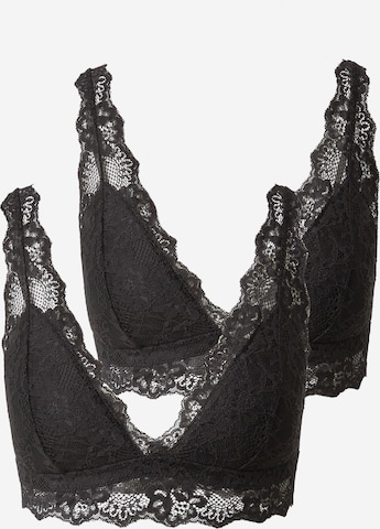 VERO MODA Triangle Bra 'NELLA' in Black: front