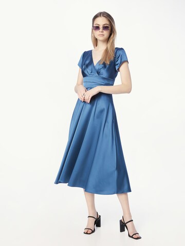 Robe de cocktail SWING en bleu