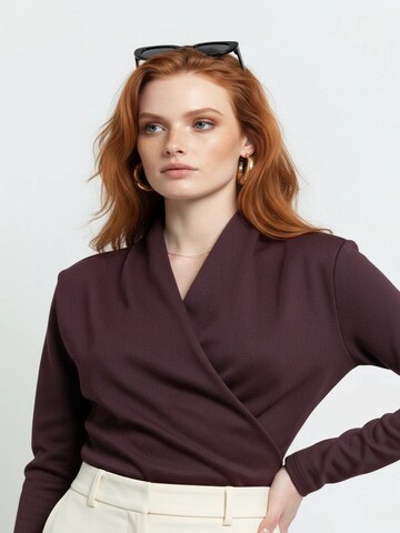 No Matter What Shirt Bodysuit in Red: front