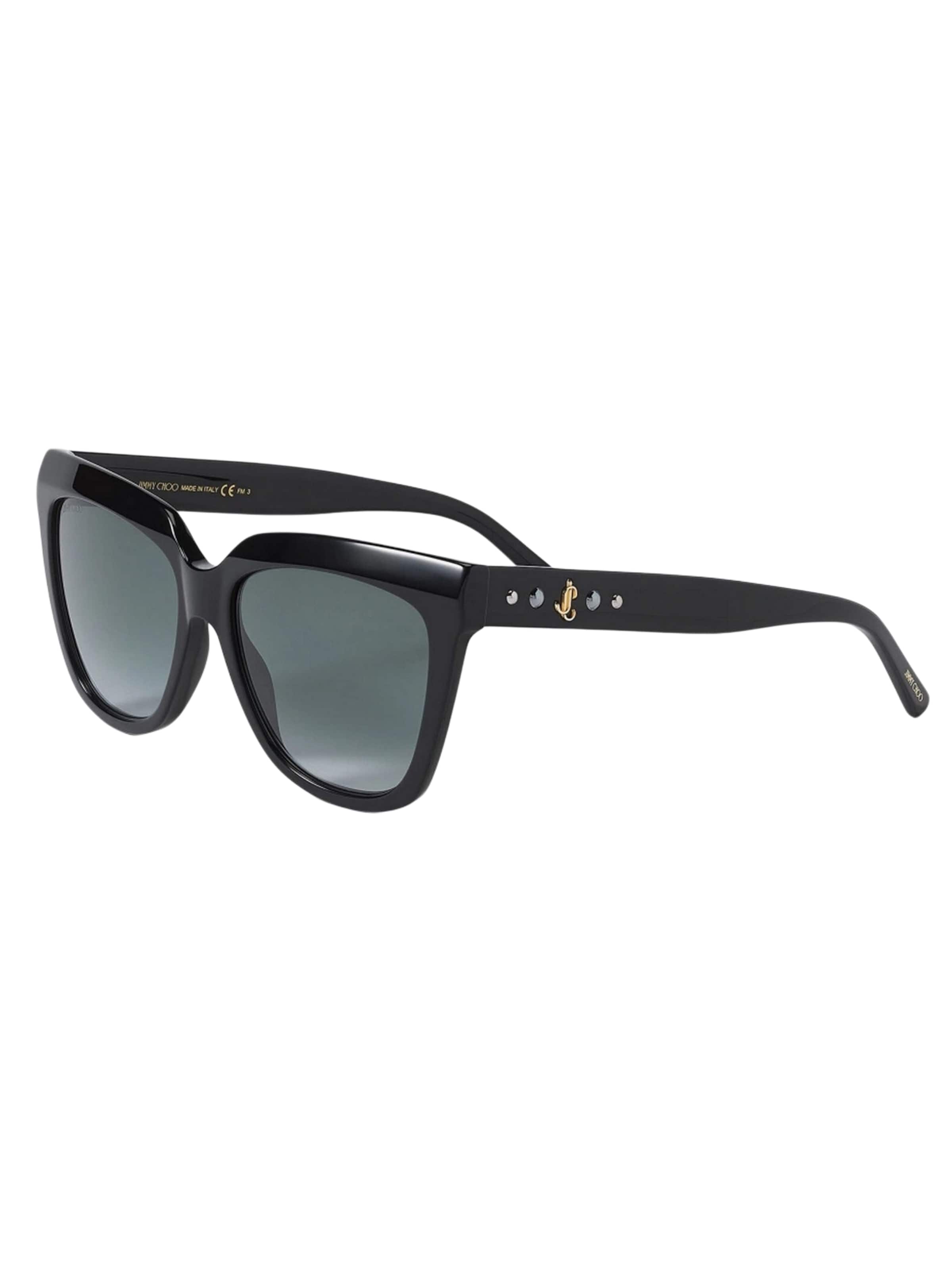 JIMMY CHOO Sunglasses in Black: front