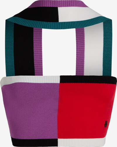Top Karl Lagerfeld pe verde / lila / roșu / negru / alb, Vizualizare produs