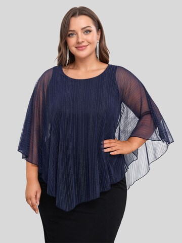 LapaPlus Blouse in Blauw