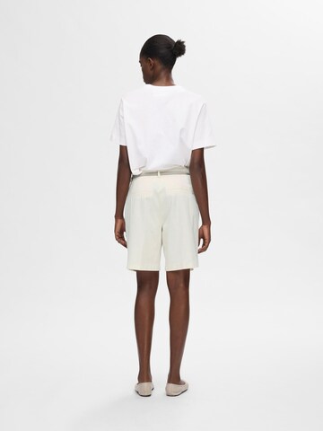 SELECTED FEMME Regular Chino Pants in White