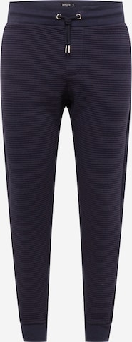 BURTON MENSWEAR LONDON Tapered Trousers 'Ottoman' in Blue: front