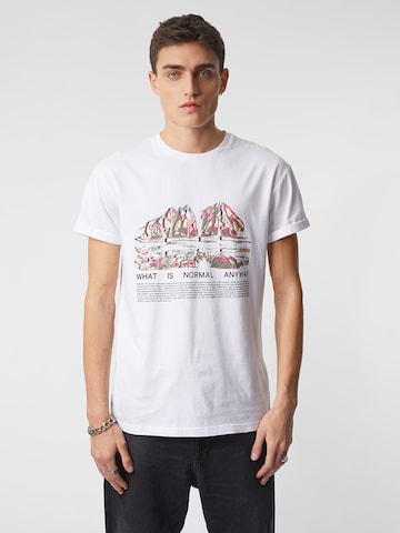 Young Poets Shirt 'Rocks Zander' in White: front