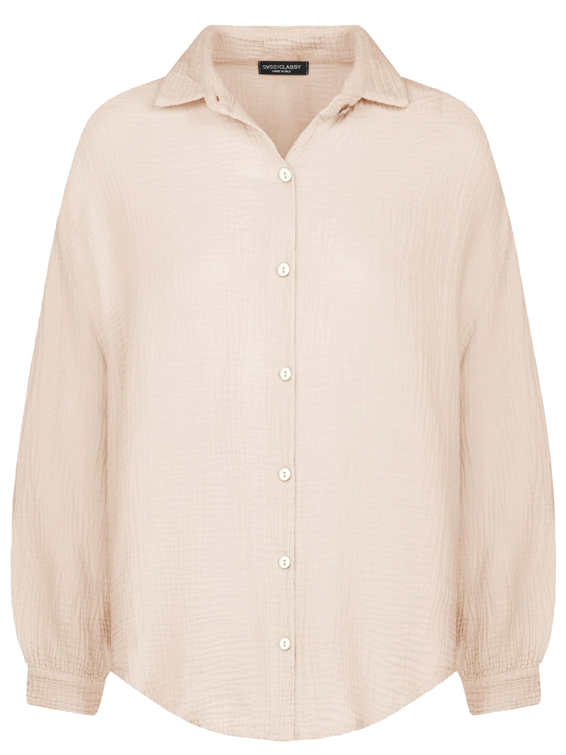 SASSYCLASSY Blouse in Beige: front