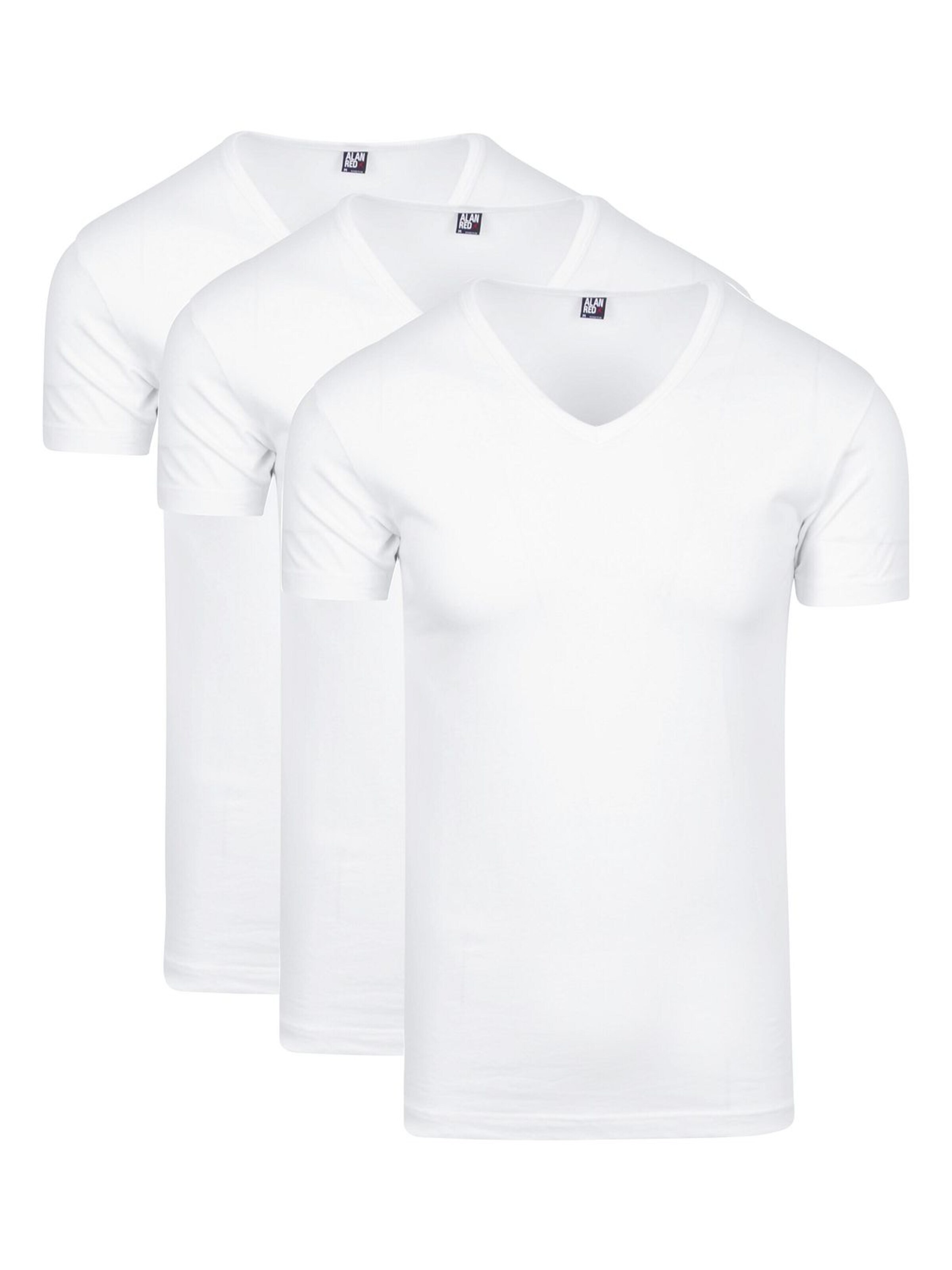 alan red Shirt 'Oklahoma' in White: front