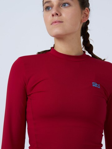 SPORTKIND Funktionsshirt 'Langarmshirt High-Neck'‌‌‌‌‌‌ in Rot