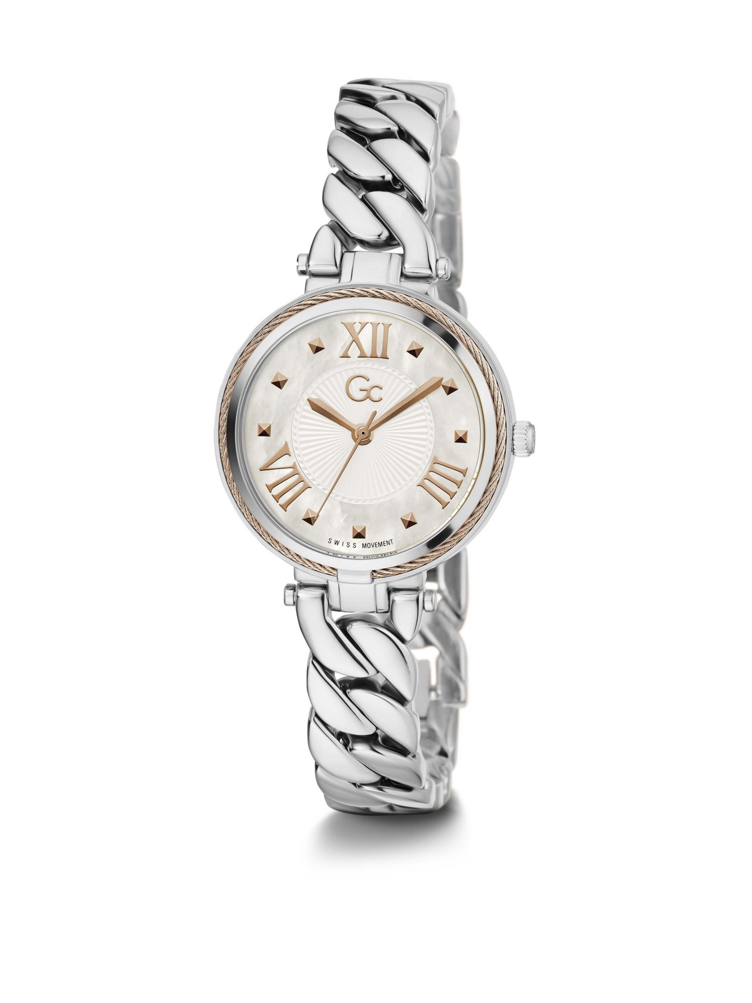 Gc Analoguhr 'LadyChain' in Silber