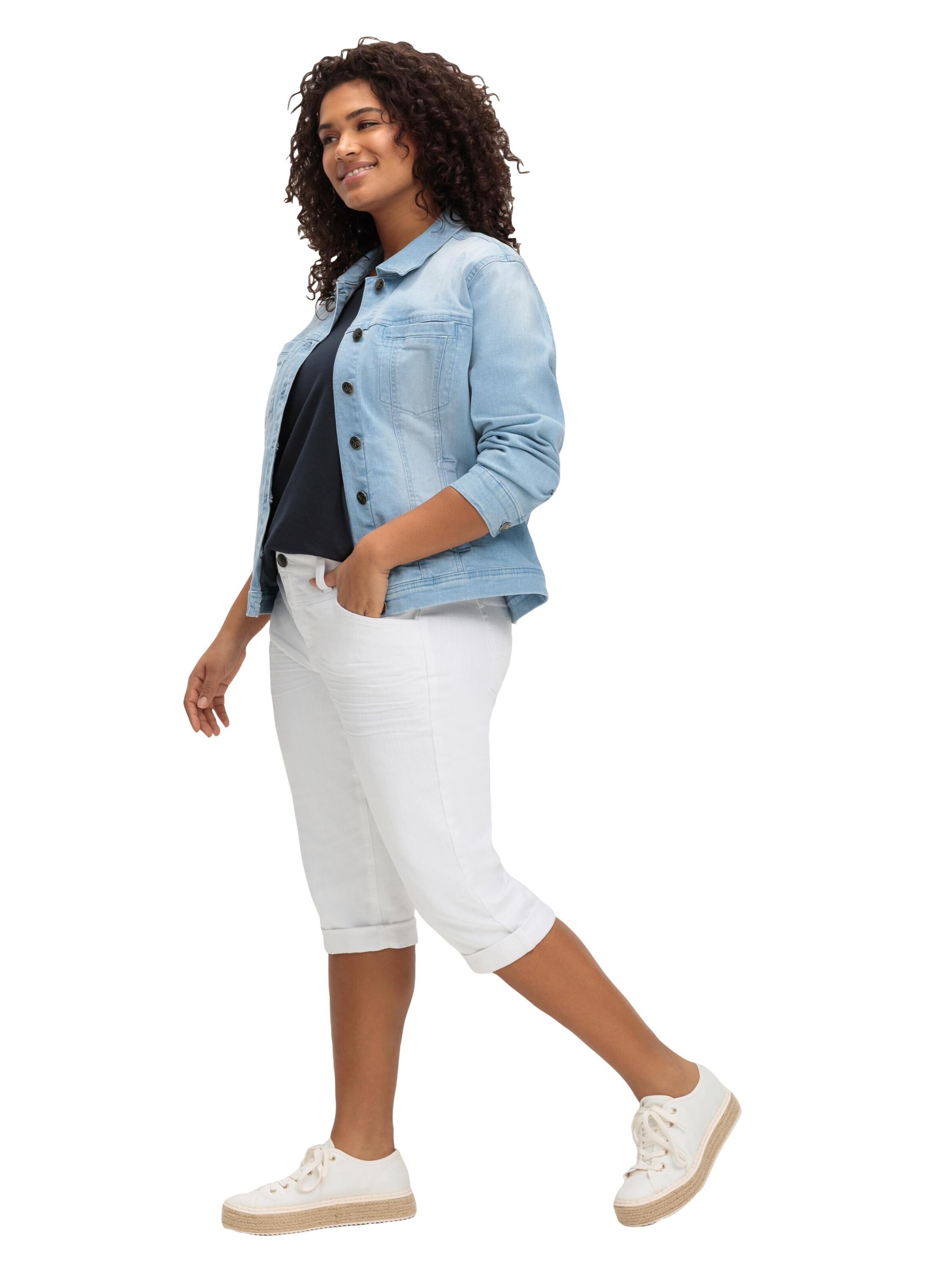 balta SHEEGO Prigludęs Džinsai