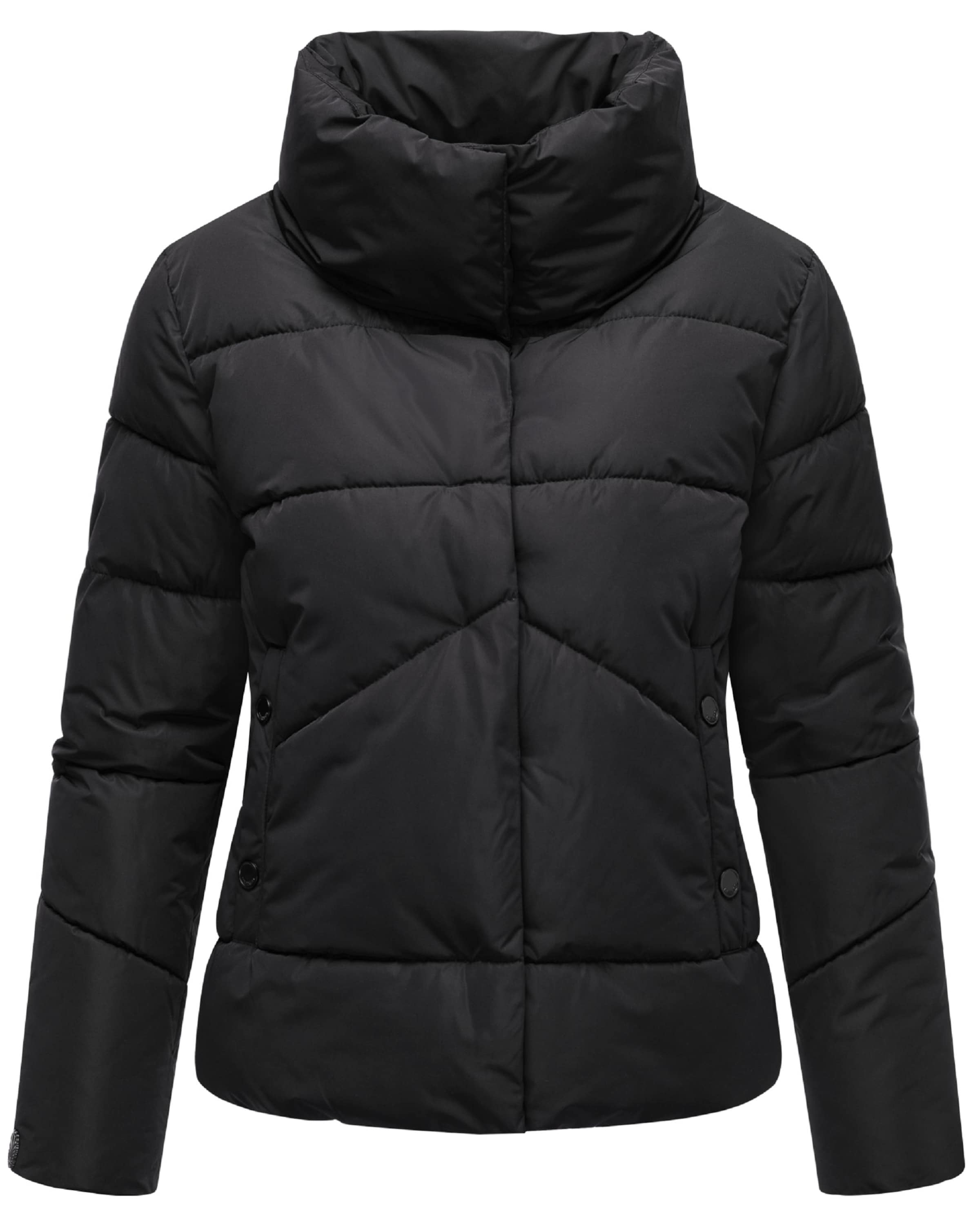 MARIKOO Winter jacket in Black: front