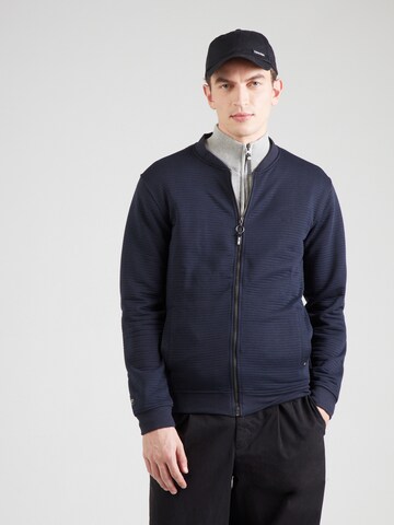 INDICODE JEANS Strickjacke 'Youppa' in Blau: Vorderseite