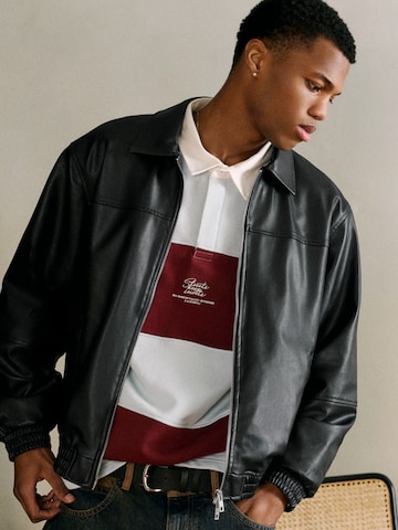 Veste mi-saison Pull&Bear en noir : devant