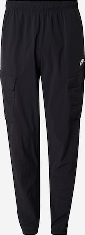 Nike Sportswear Конический (Tapered) Брюки-карго 'CLUB' в Черный: спереди