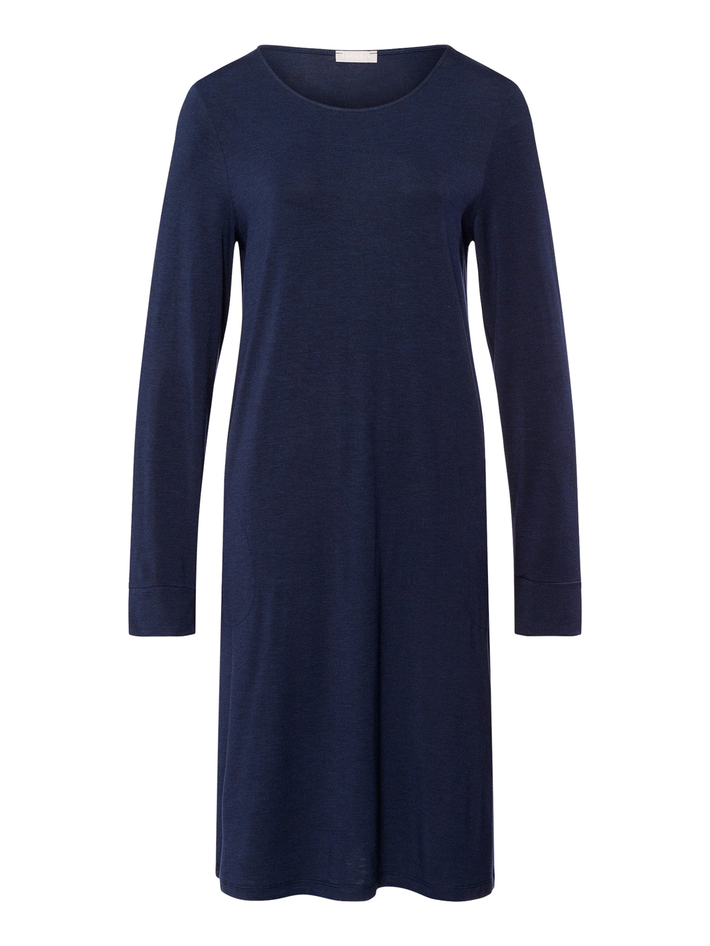 Hanro Nachthemd ' Natural Elegance ' in Blauw: voorkant