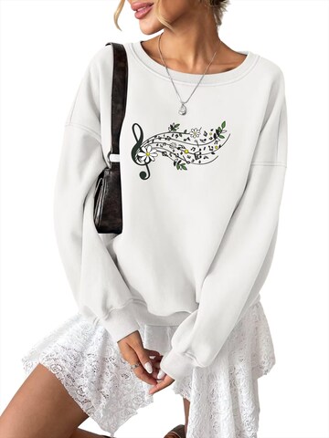 GORHEY Sweatshirt in Wit: voorkant