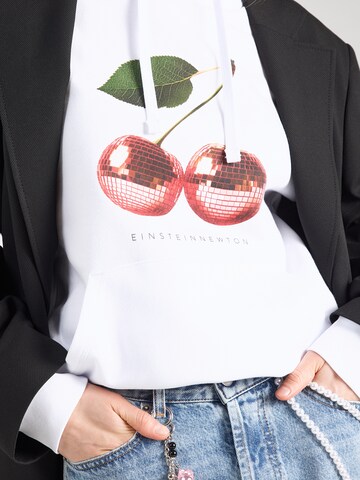 EINSTEIN & NEWTON Sweatshirt 'Disco Cherry' i vit