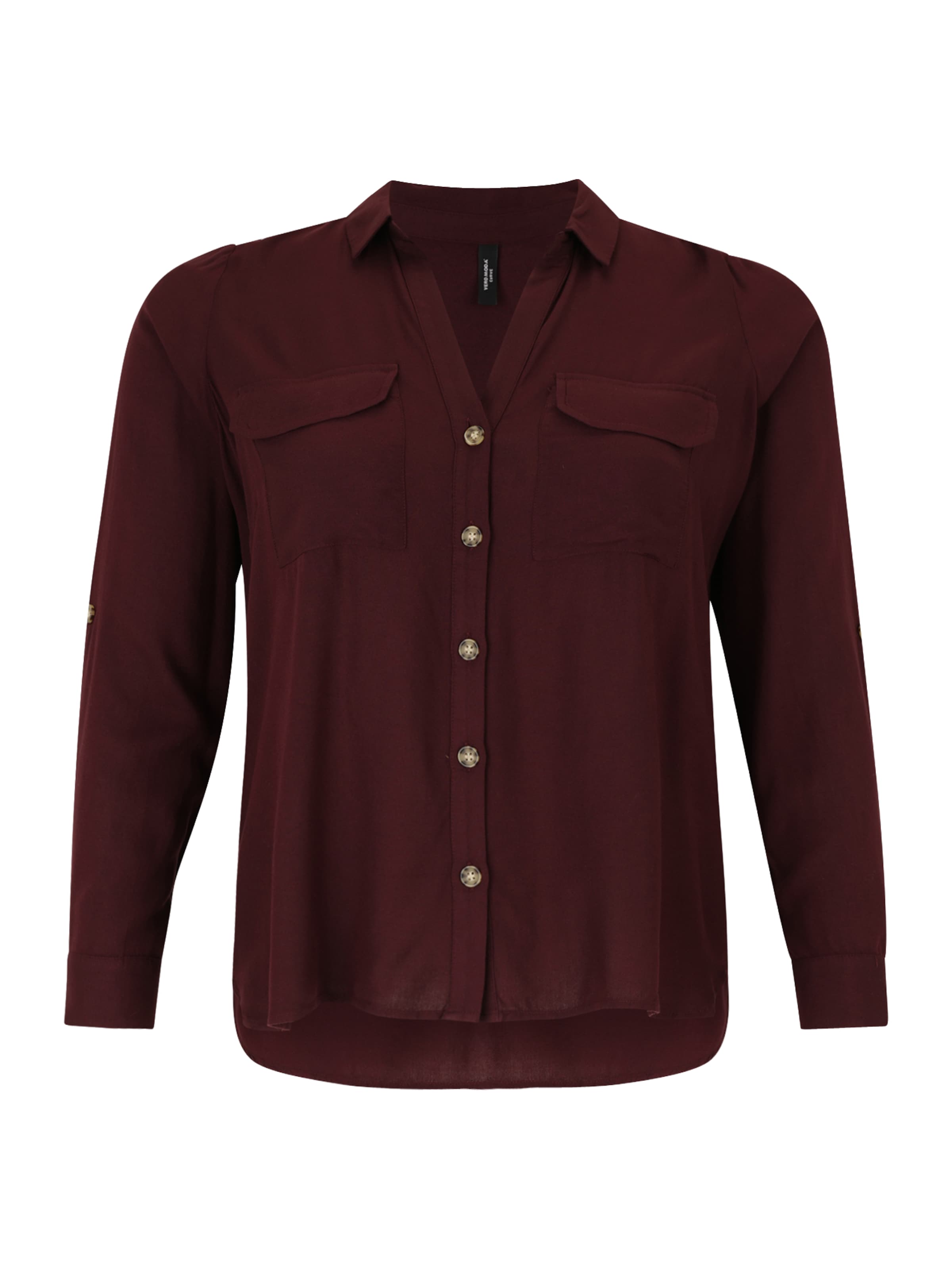 Vero Moda Curve Μπλούζα 'VMBumpy' σε κόκκινο: μπροστά