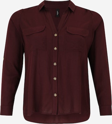 Vero Moda Curve Blouse 'VMBumpy' in Rood: voorkant