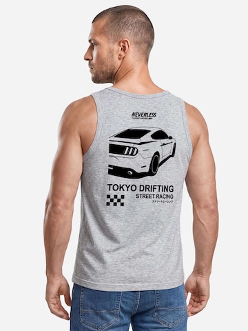 Neverless Shirt 'Tokyo Drifting' in Grey