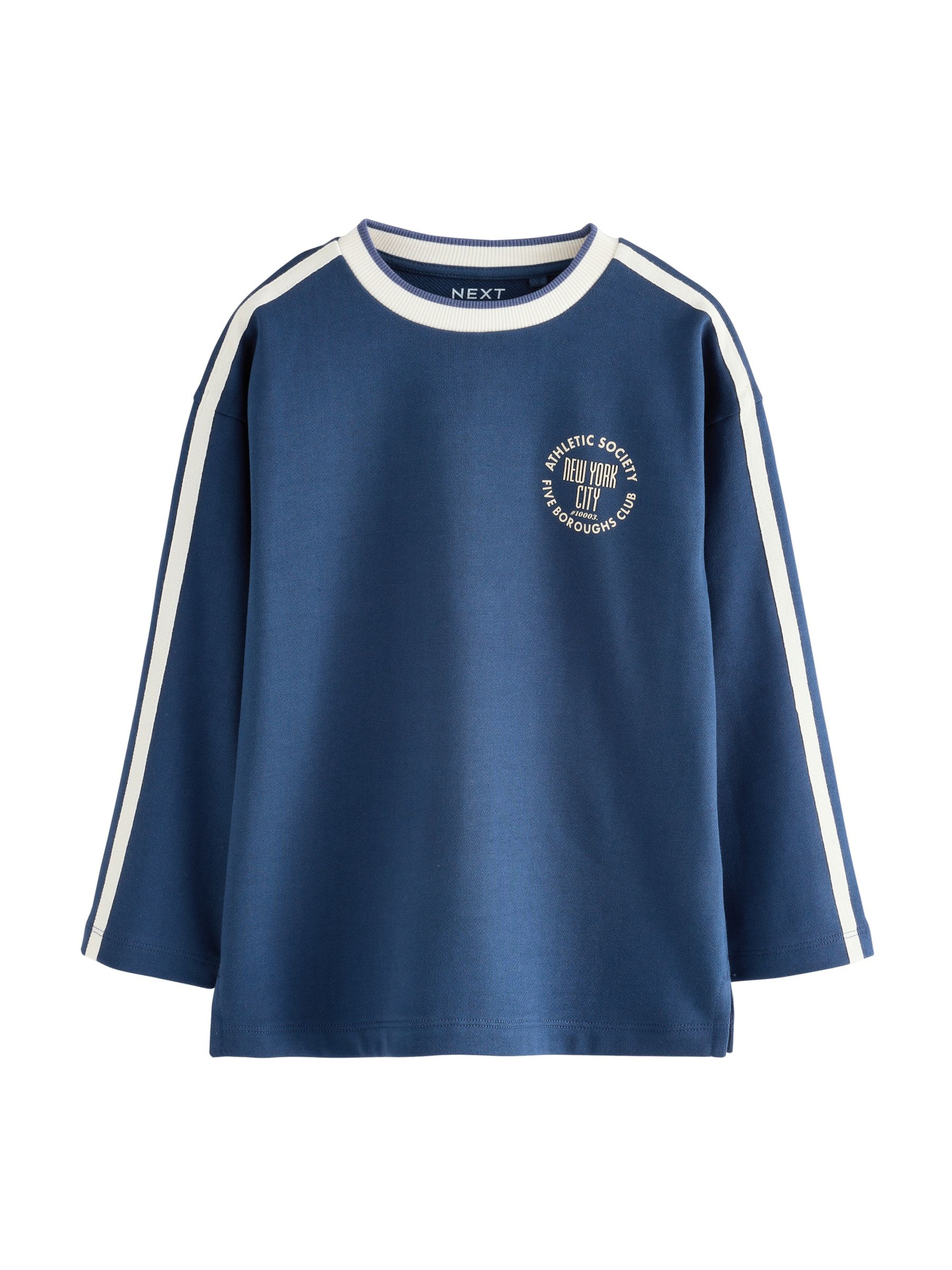 Next Shirt in Blue: front
