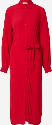 minimum - Vestido camisero 'NIRRA' en rojo: frente