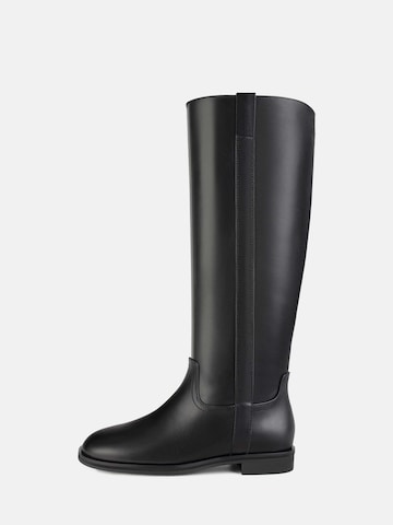 L37 HANDMADE SHOES - Botas 'ASTEROID BELT' en negro: frente