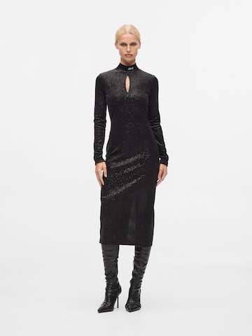Robe de cocktail Karl Lagerfeld en noir : devant