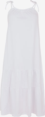 Yoek Dress in White: front