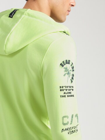 CAMP DAVID Zip-Up Hoodie in Green