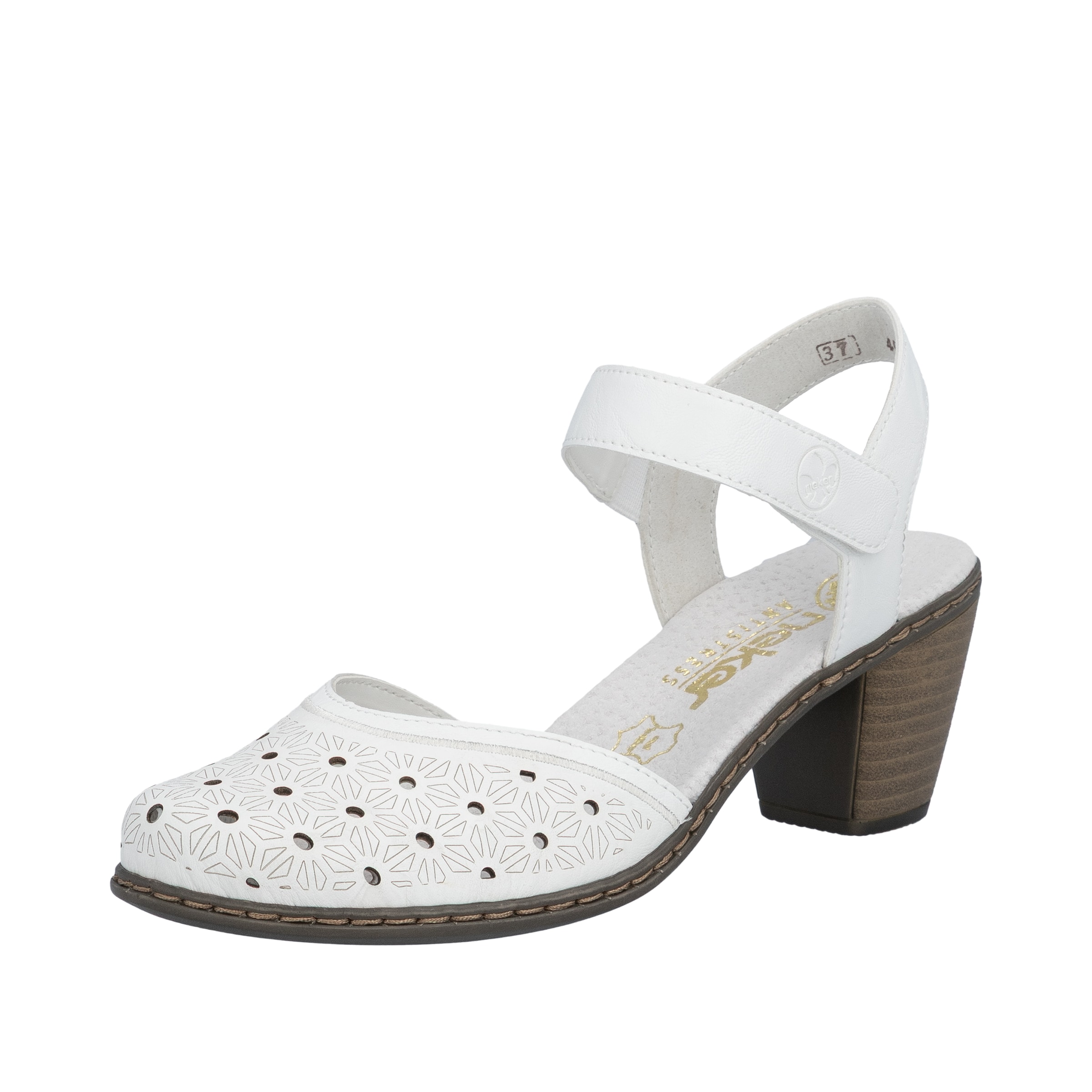 Escarpins '40991' Rieker en blanc : devant