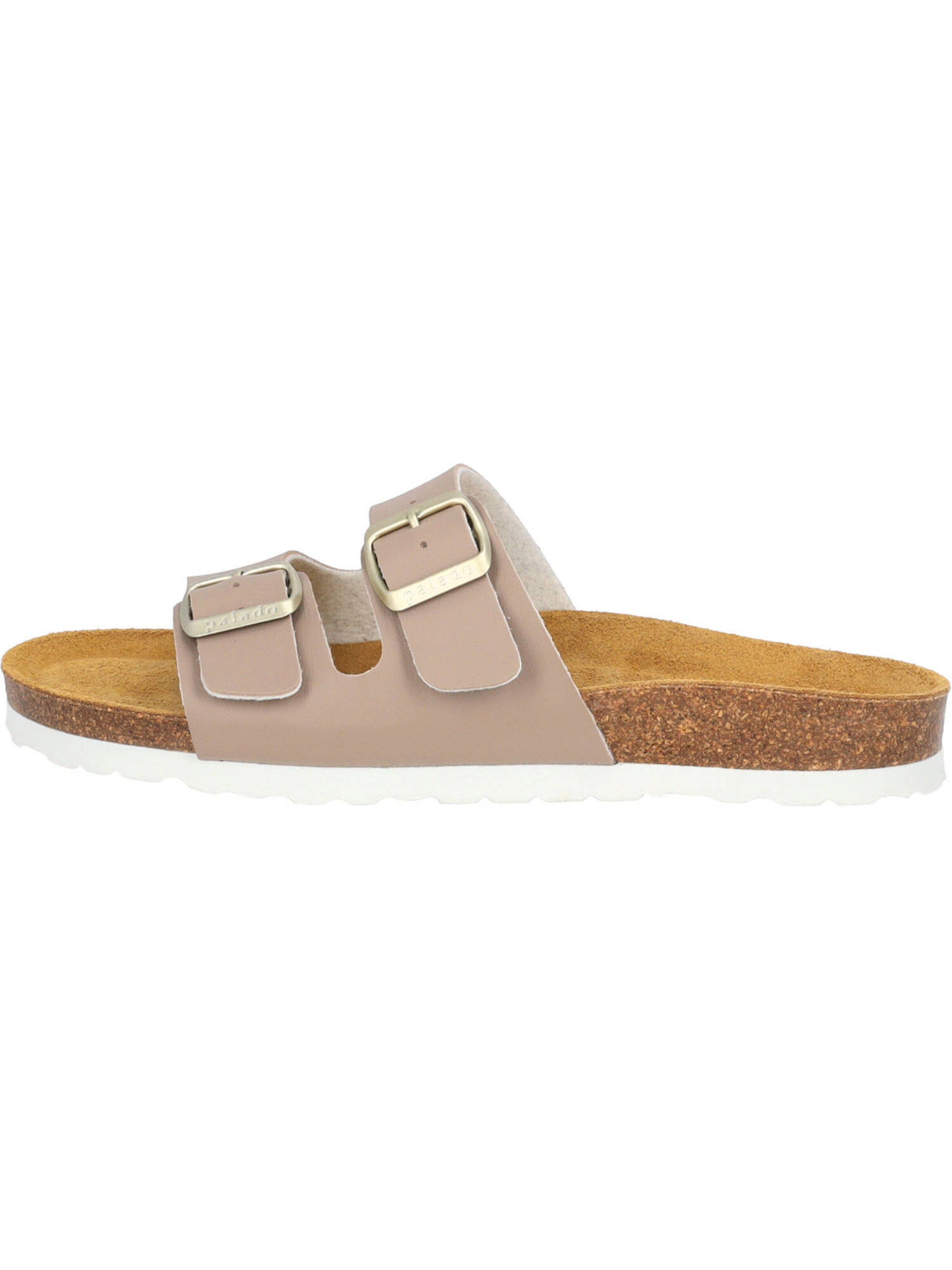 Palado Pantolette 'Milos' in Beige: Vorderseite