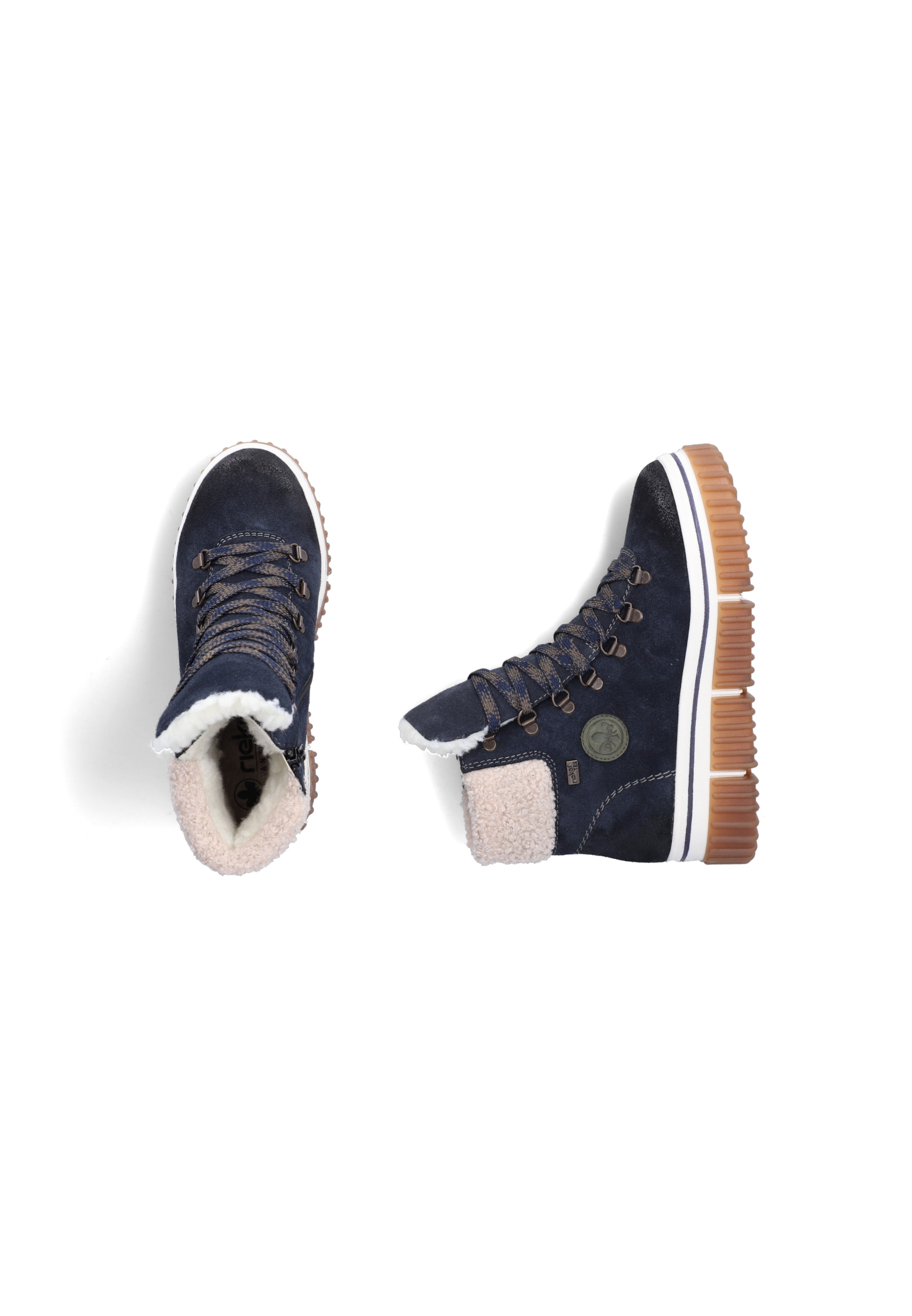 Bottines à lacets ' Y6347 ' Rieker en bleu