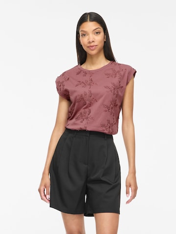 VILA Top in Brown: front