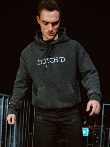 Dutch'D Sweatshirt 'Oversized Hoodie' in Zwart
