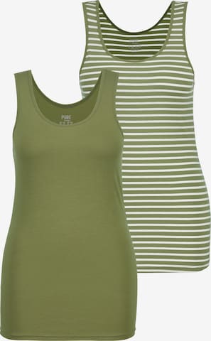 Ulla Popken Undershirt in Green: front