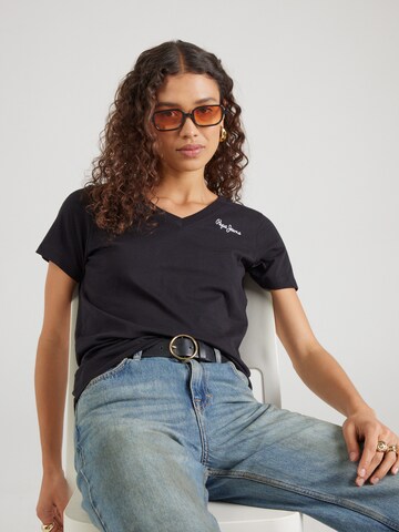 Pepe Jeans T-Shirt 'TOM' in Schwarz: Vorderseite