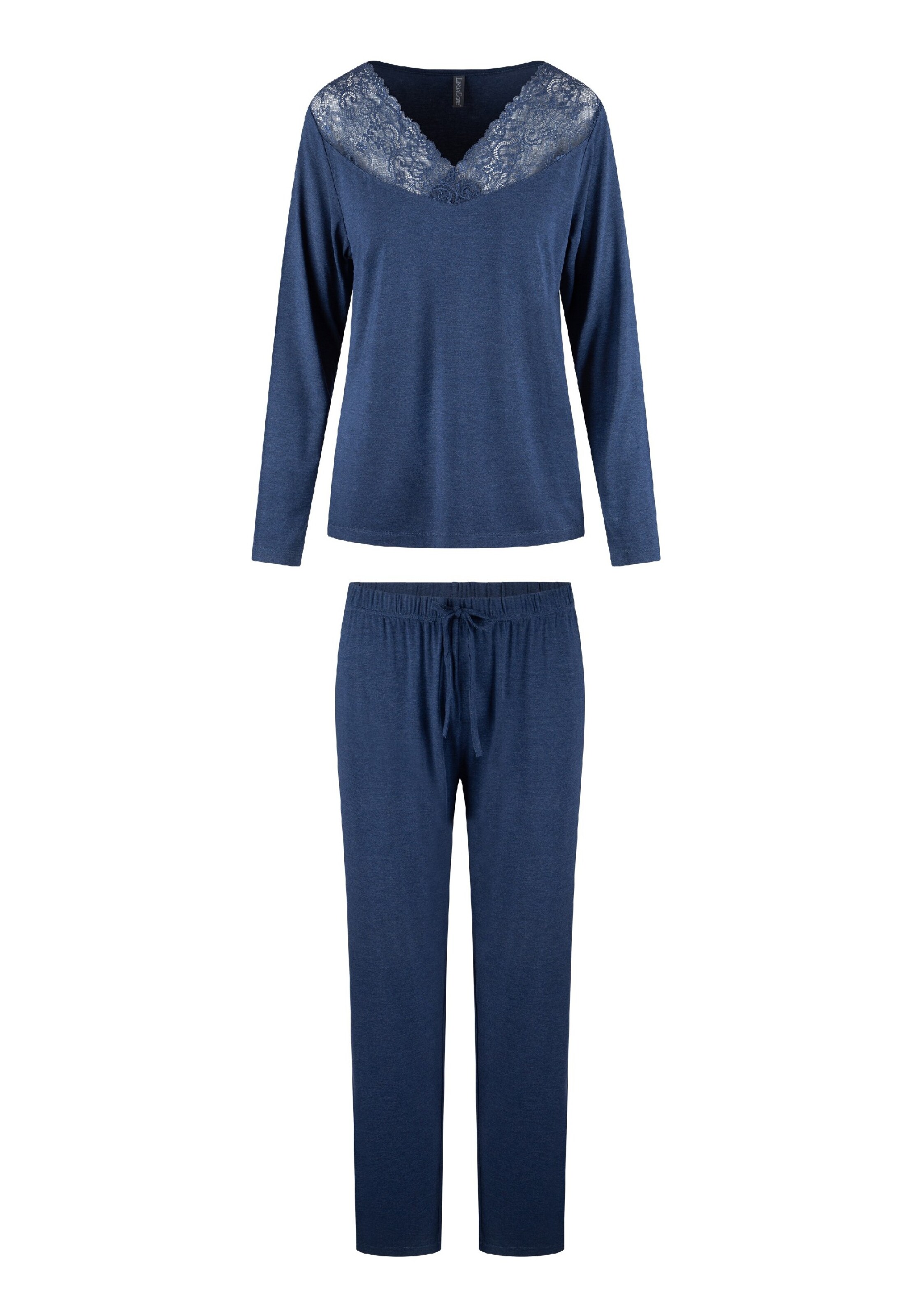 LingaDore Pyjama in Blauw: voorkant