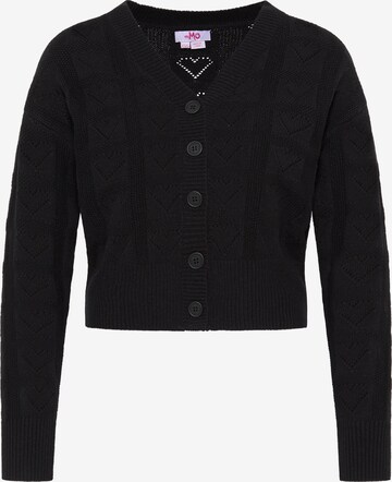 MYMO Knit Cardigan in Black: front