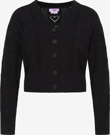 MYMO Knit Cardigan in Black: front