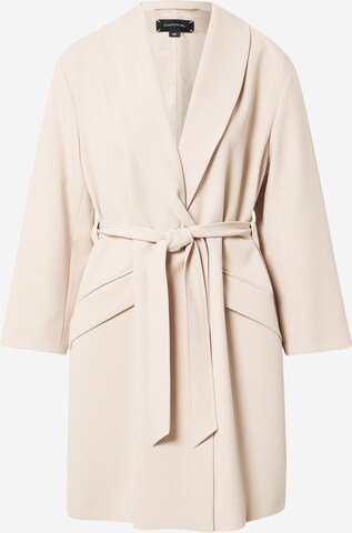 COMMA Between-seasons coat in Beige: front