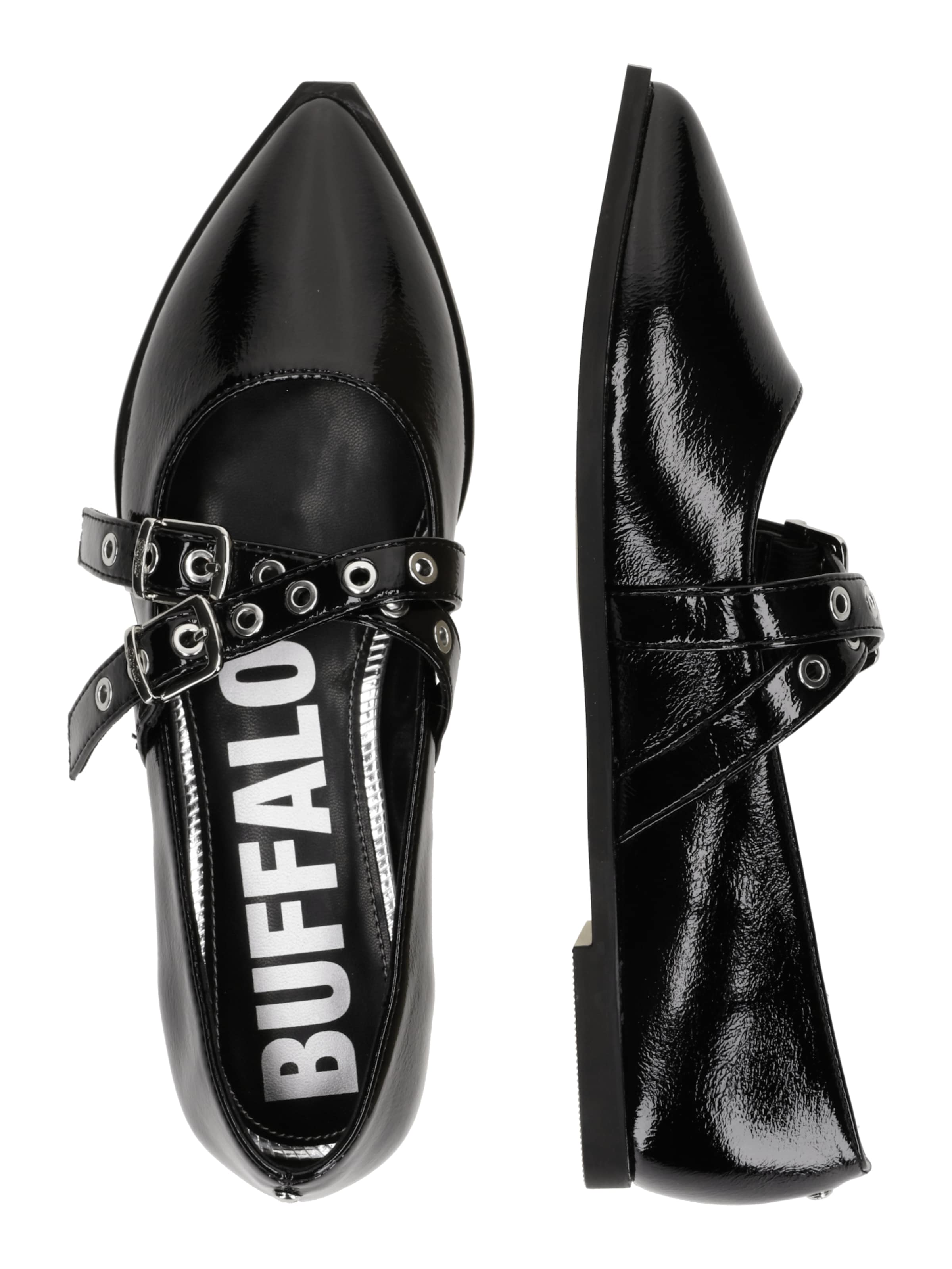 Ballerina con cinturino 'MARLY' di BUFFALO in nero