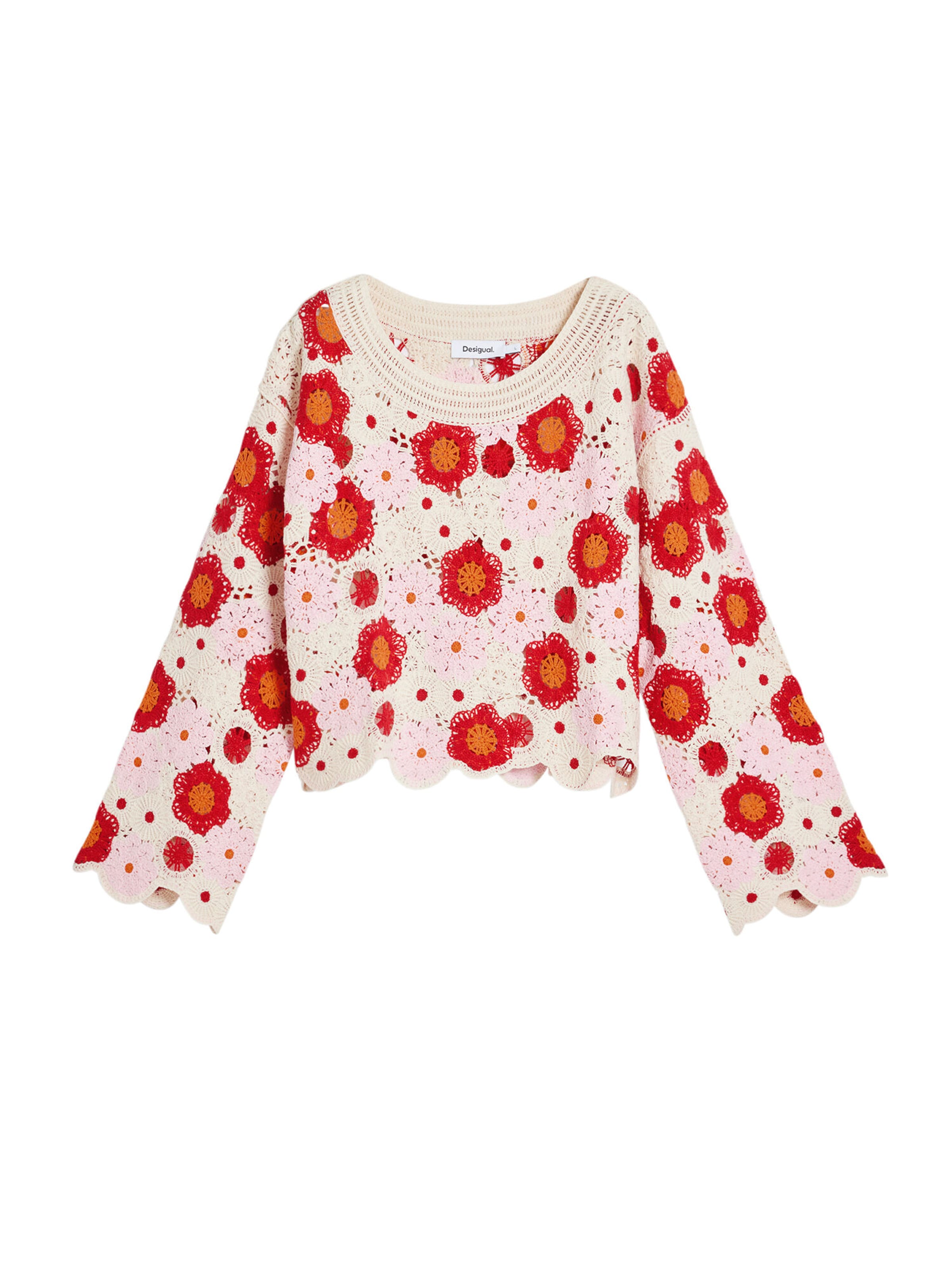 DesigualPulover - bijela boja: prednji dio