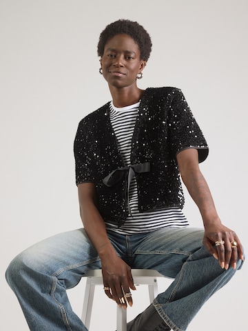 Hailys Kardigan 'Li44v' – černá: přední strana