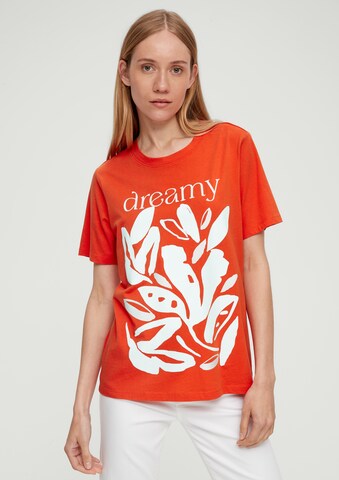 s.Oliver T-Shirt in Orange: Vorderseite