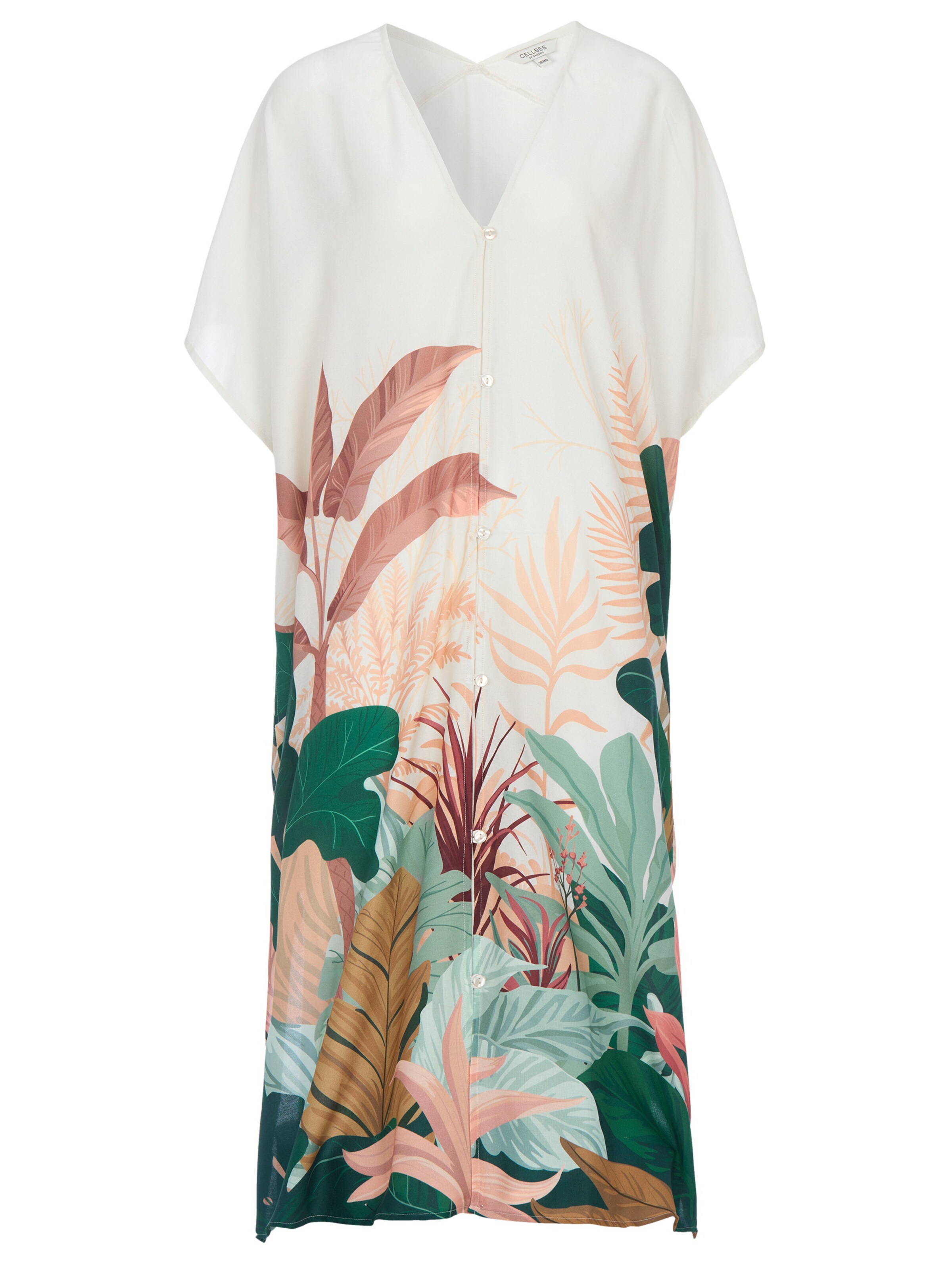Cellbes of Sweden Robe en 34-36 en vert / rose ancienne / blanc, Vue avec produit