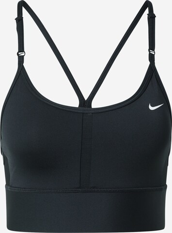 NIKE Bustier Sport-BH 'Indy' in Schwarz: predná strana